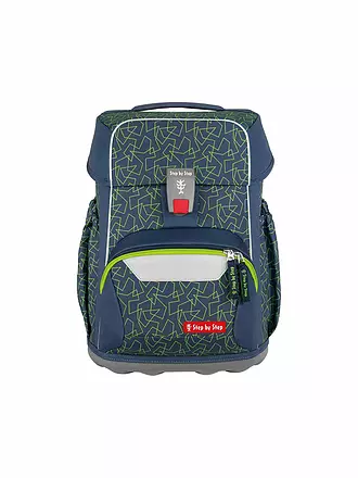 STEP BY STEP | Schultaschen Set 4tlg BASIS Green Geometric | 